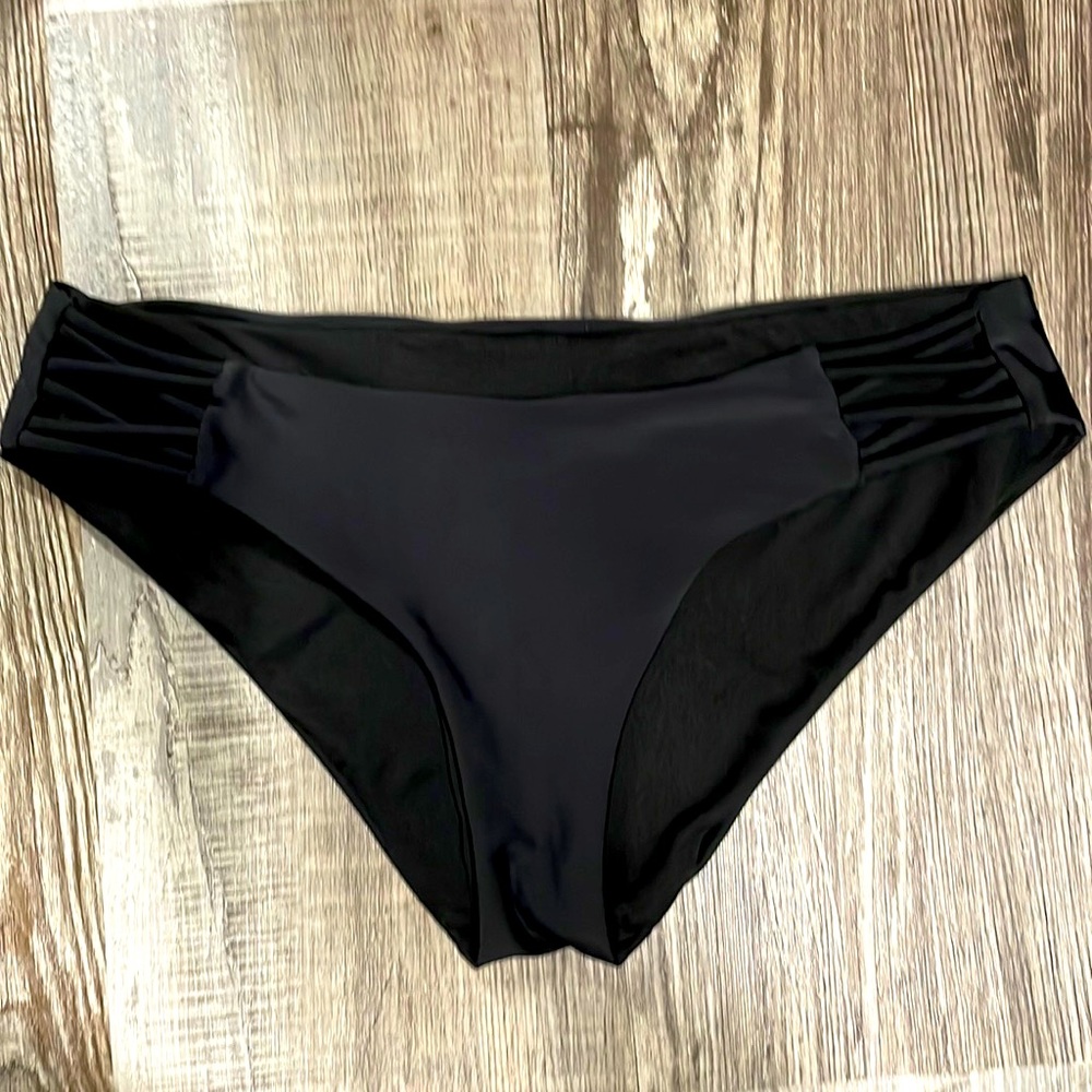 Solid Black bikini bottom size Med from Target